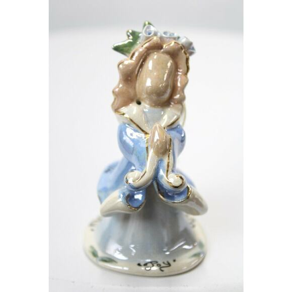 Vintage 2001 Blue Sky Corp "Joy" Angel Christmas Ornament Heather Goldmine - Picture 1 of 8